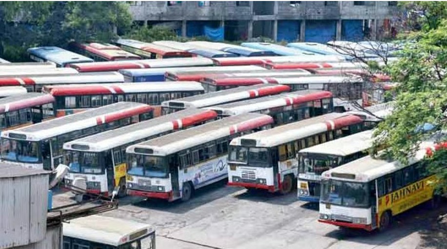 آر ٹی سی ملازمین  کا ہڑتال شروع کرنے کا فیصلہ :